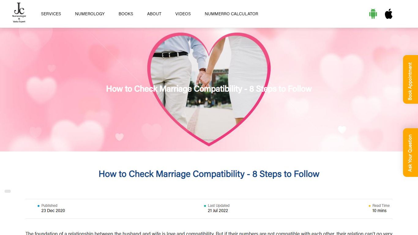 How to Check Marriage Compatibility Name & Date of Birth - J C Chaudhry