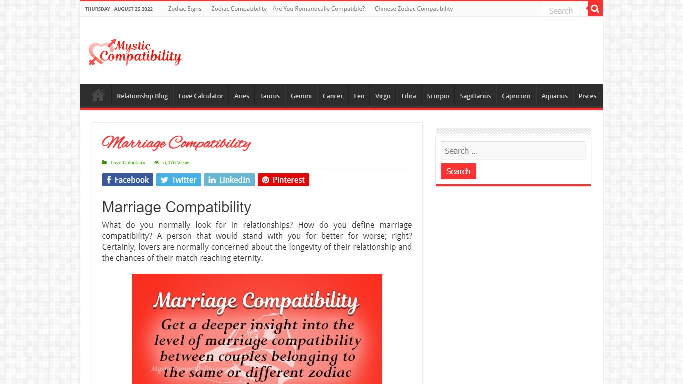 Marriage Compatibility - Mystic Compatibility